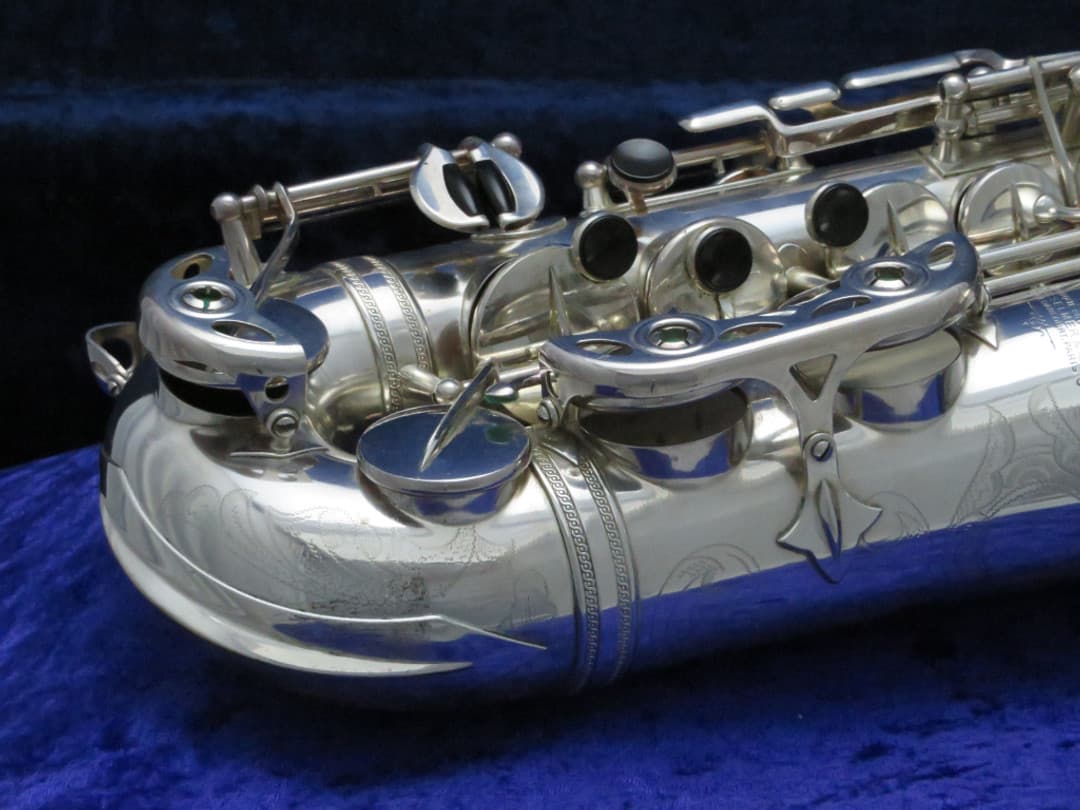 Selmer Balanced Action Silver Alto Saxophone 1940's Serial #33017