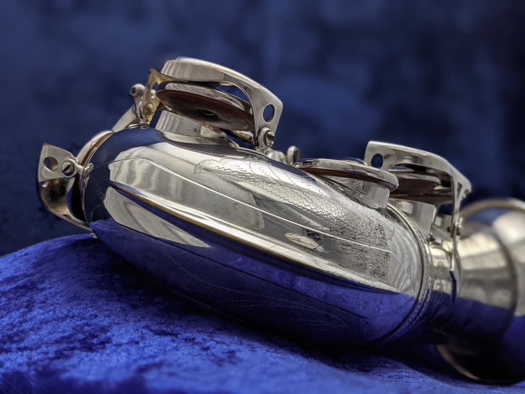 Selmer Balanced Action Silver Alto Saxophone 1940's Serial #33017