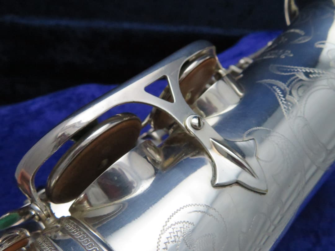 Selmer Balanced Action Silver Alto Saxophone 1940's Serial #33017