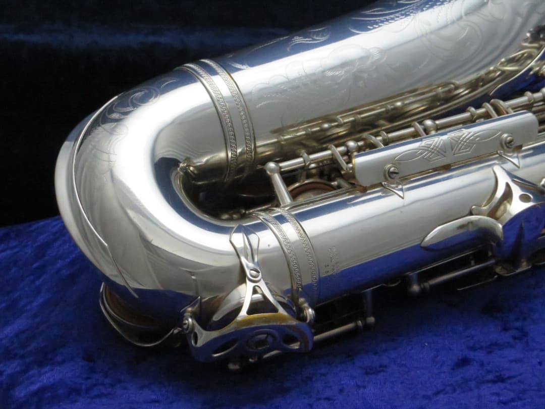 Selmer Balanced Action Silver Alto Saxophone 1940's Serial #33017