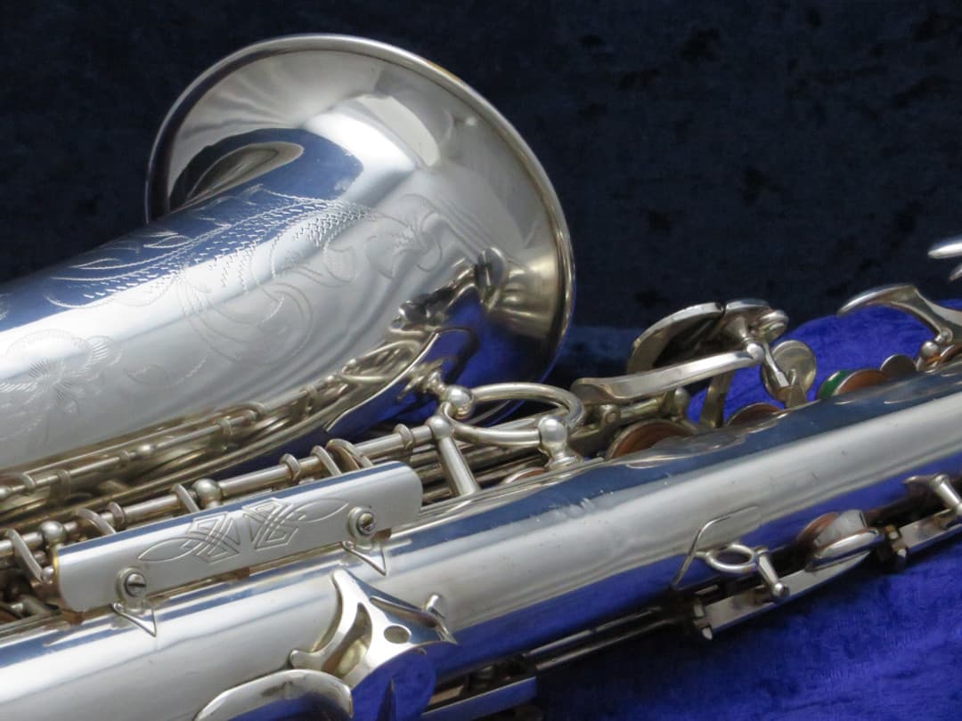 Selmer Balanced Action Silver Alto Saxophone 1940's Serial #33017