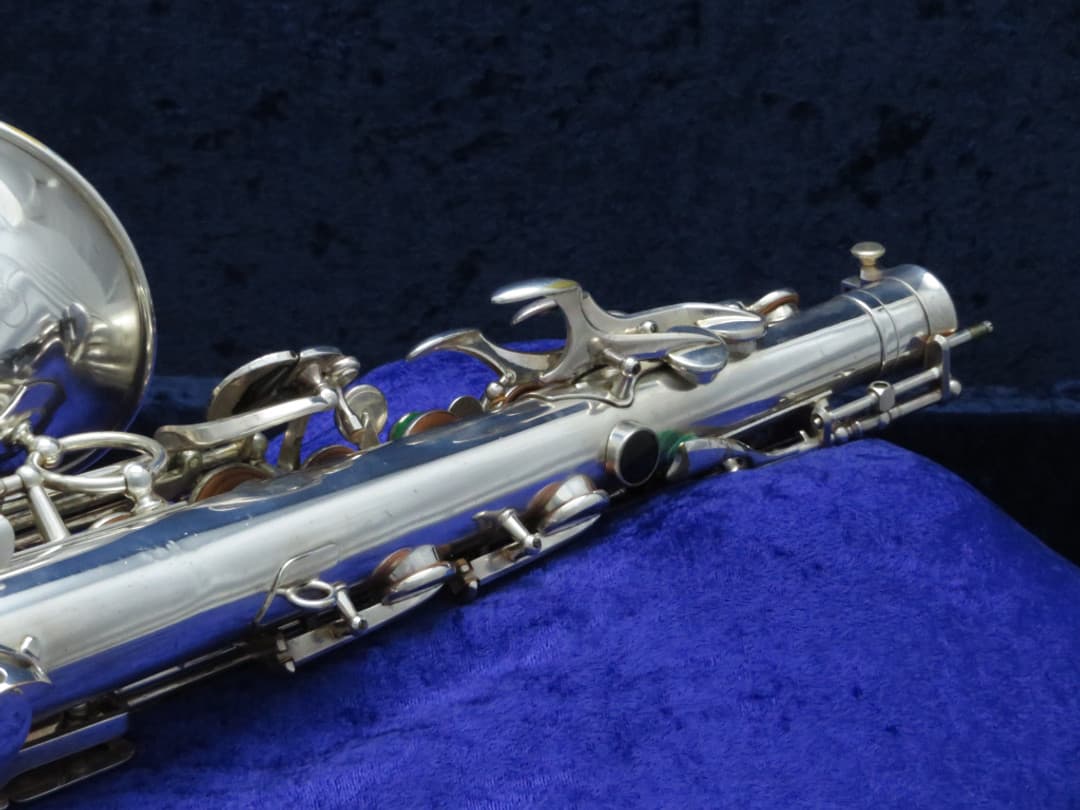 Selmer Balanced Action Silver Alto Saxophone 1940's Serial #33017