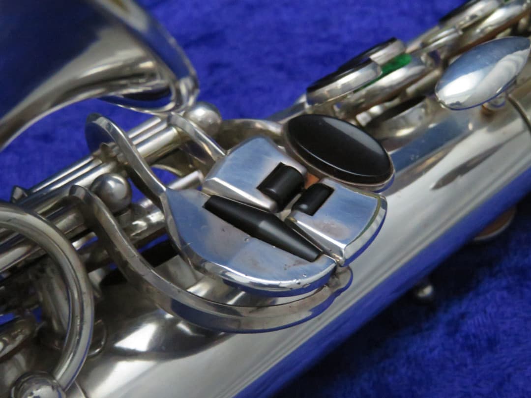 Selmer Balanced Action Silver Alto Saxophone 1940's Serial #33017