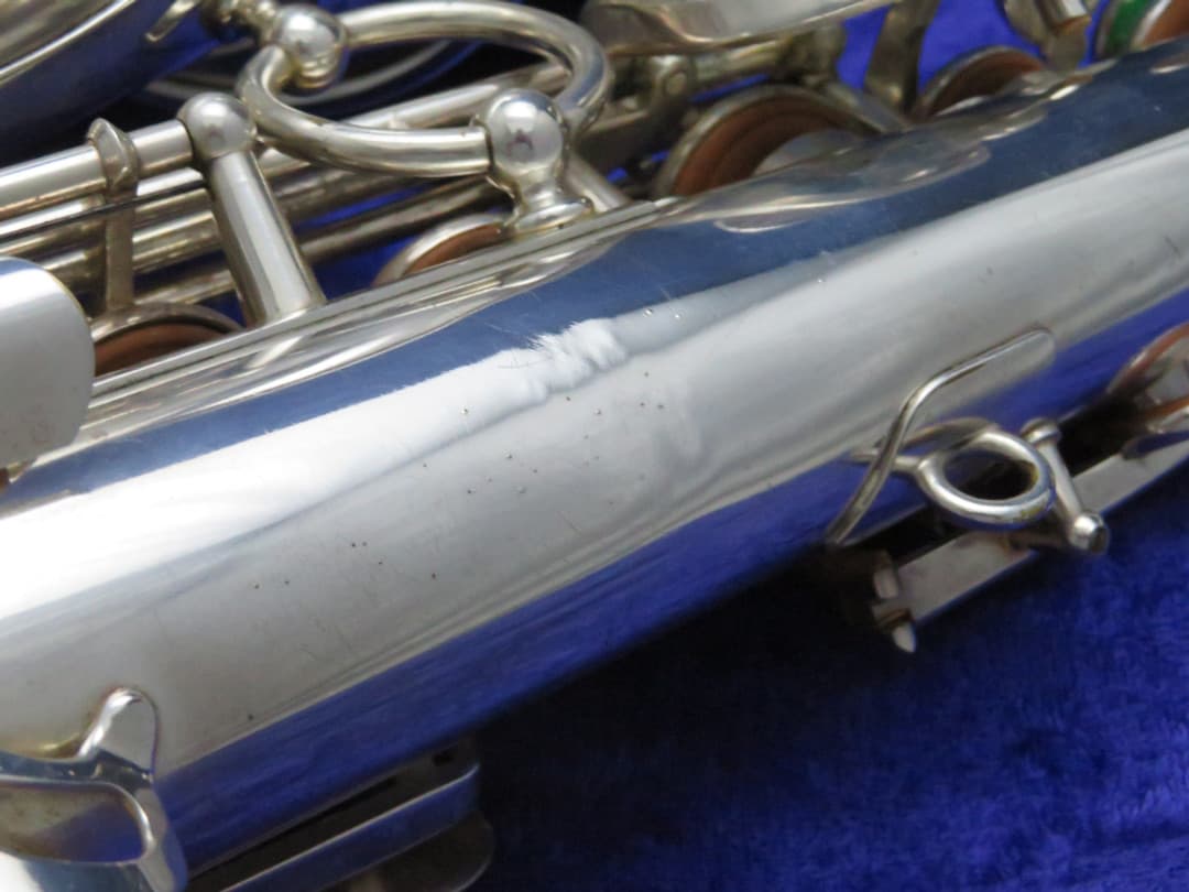 Selmer Balanced Action Silver Alto Saxophone 1940's Serial #33017