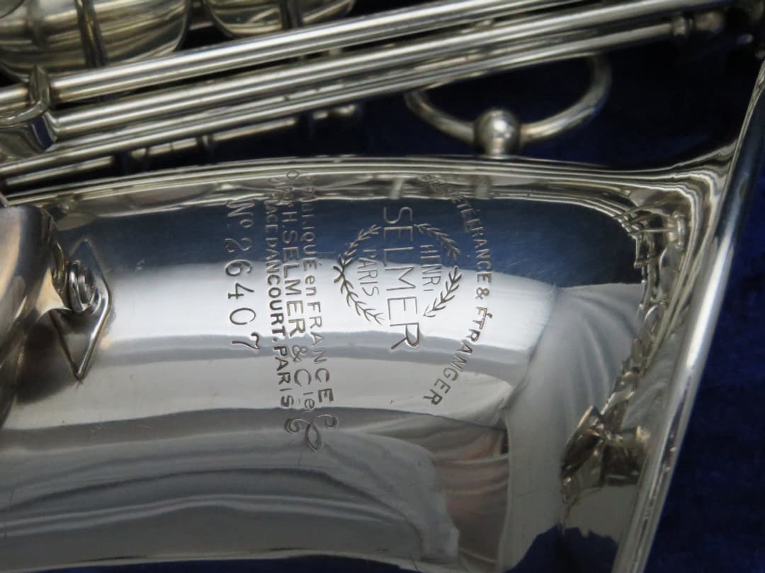 Selmer Balanced Action Silver Alto Saxophone 1938 Serial #26407