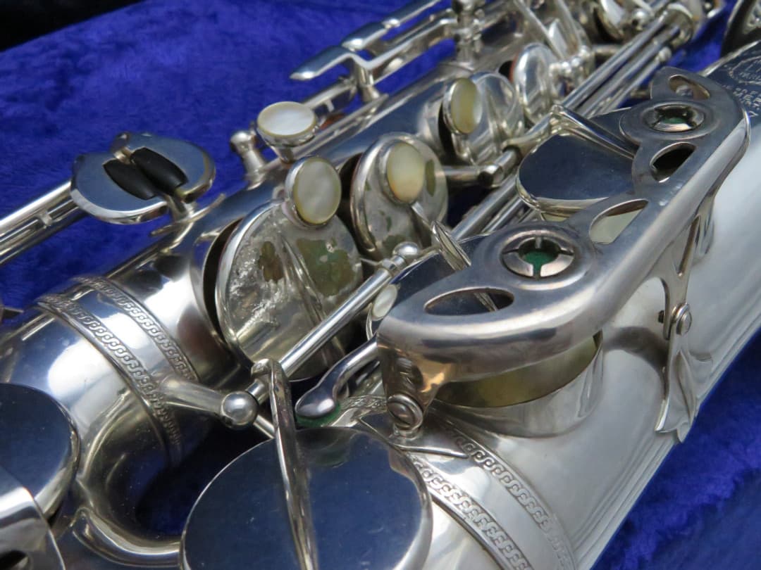 Selmer Balanced Action Silver Alto Saxophone 1938 Serial #26407