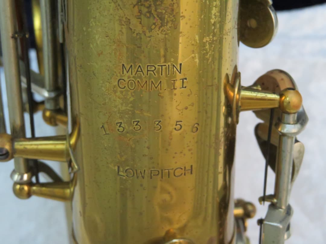 Martin Handcraft Committee II Alto Saxophone 1939 Serial #133356