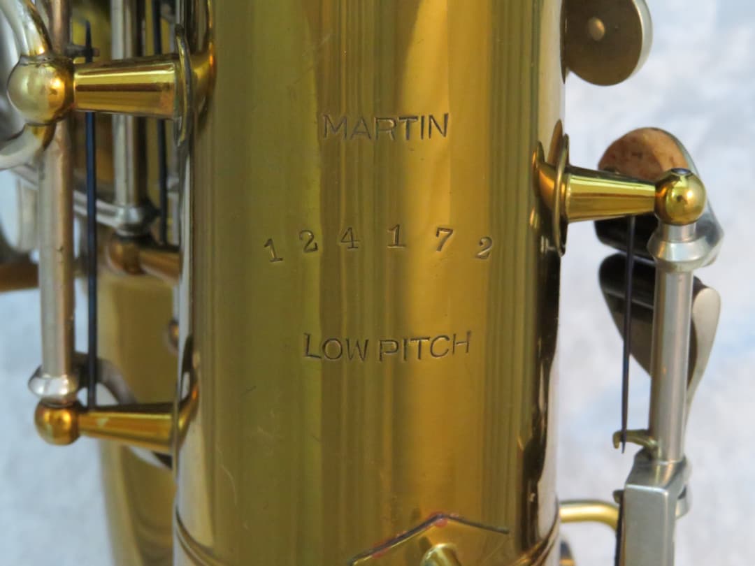 Martin Handcraft Alto Saxophone with Searchlight 1937 Serial #124172