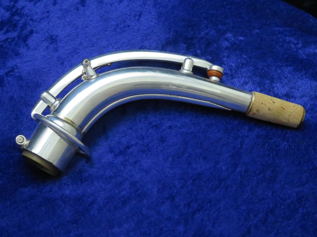 King Zephyr Silver Alto Saxophone with Art Deco 1930's Serial #196028