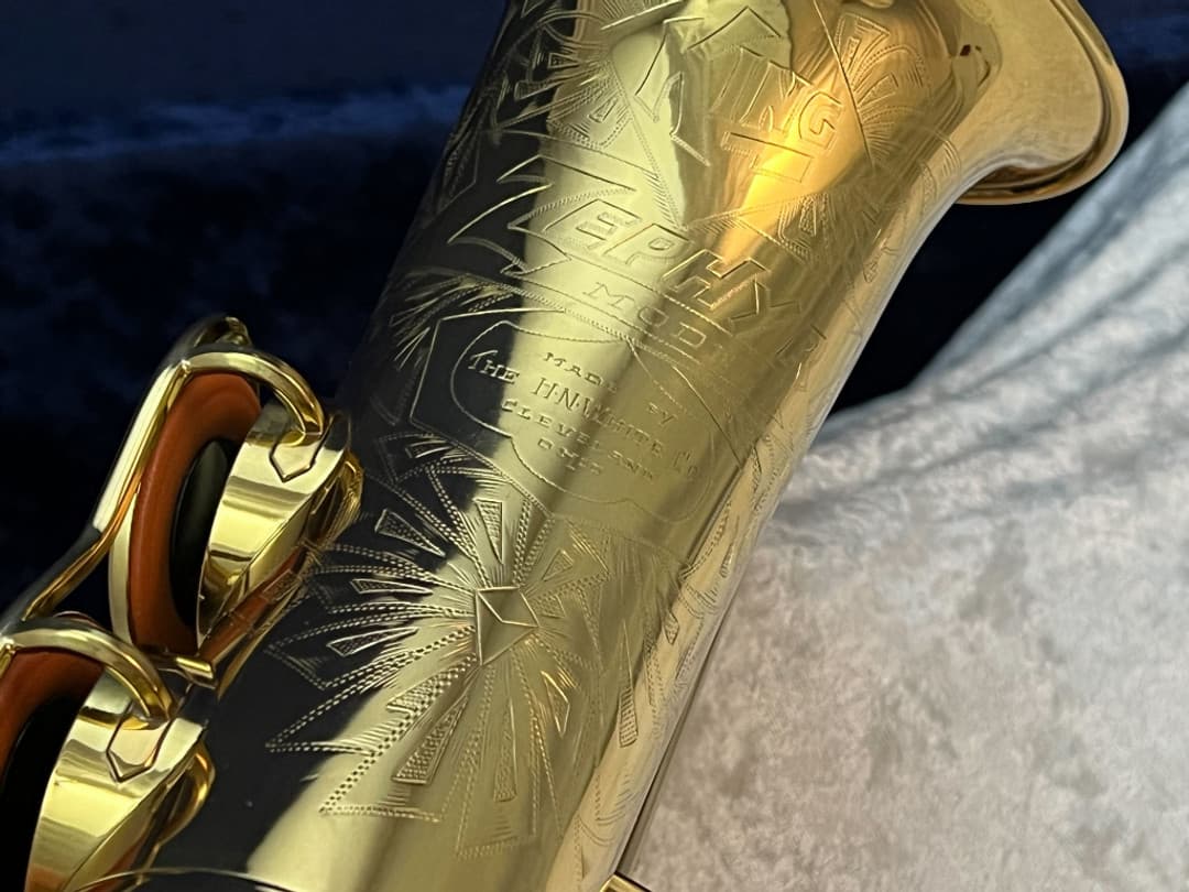 King Zephyr Alto Saxophone with Art Deco 1930's Serial #209874