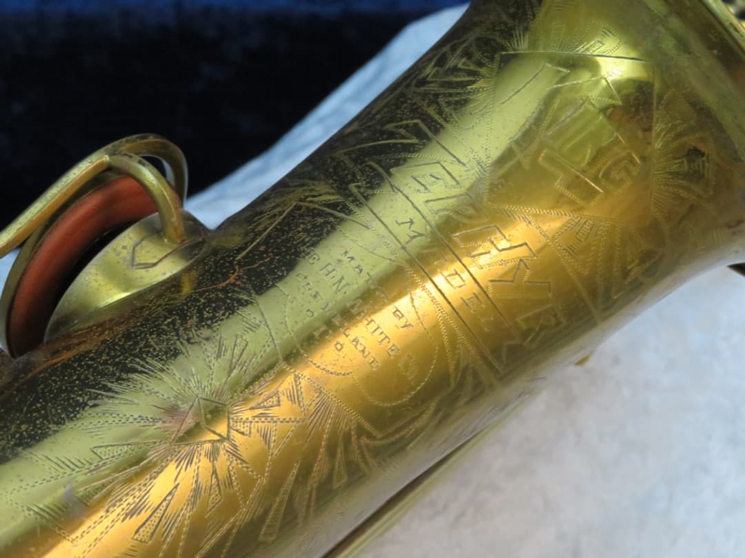 King Zephyr Alto Saxophone with Art Deco Serial #229856