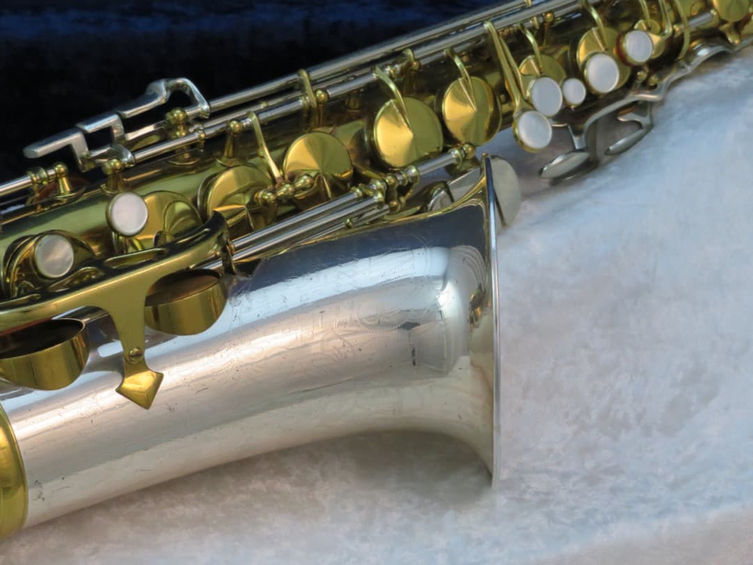 King Super 20 Silversonic Two Tone Alto Saxophone 1960's Serial #408685