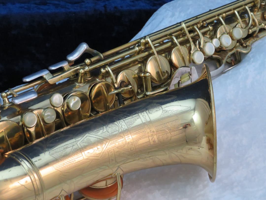 C.G. Conn Connqueror 26M VIII Alto Saxophone with Naked Lady 1937 Serial #279868 C.G. Conn Connqueror 26M VIII Alto Saxophone with Naked Lady 1937 Serial #279868