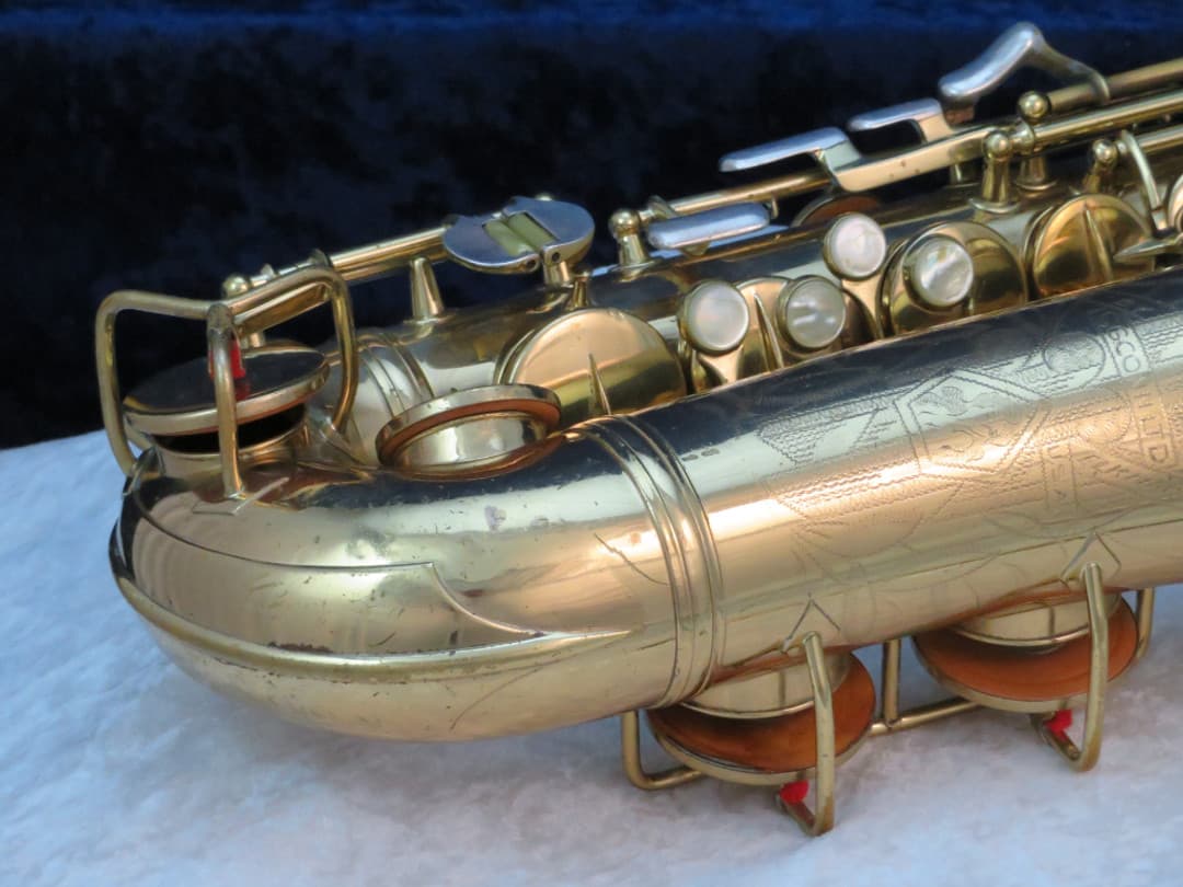 C.G. Conn Connqueror 26M VIII Alto Saxophone with Naked Lady 1937 Serial #279868