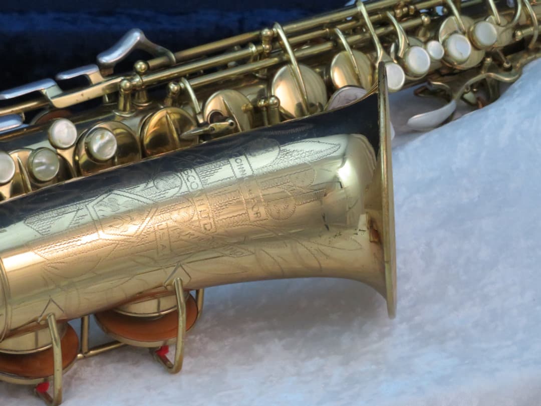 C.G. Conn Connqueror 26M VIII Alto Saxophone with Naked Lady 1937 Serial #279868