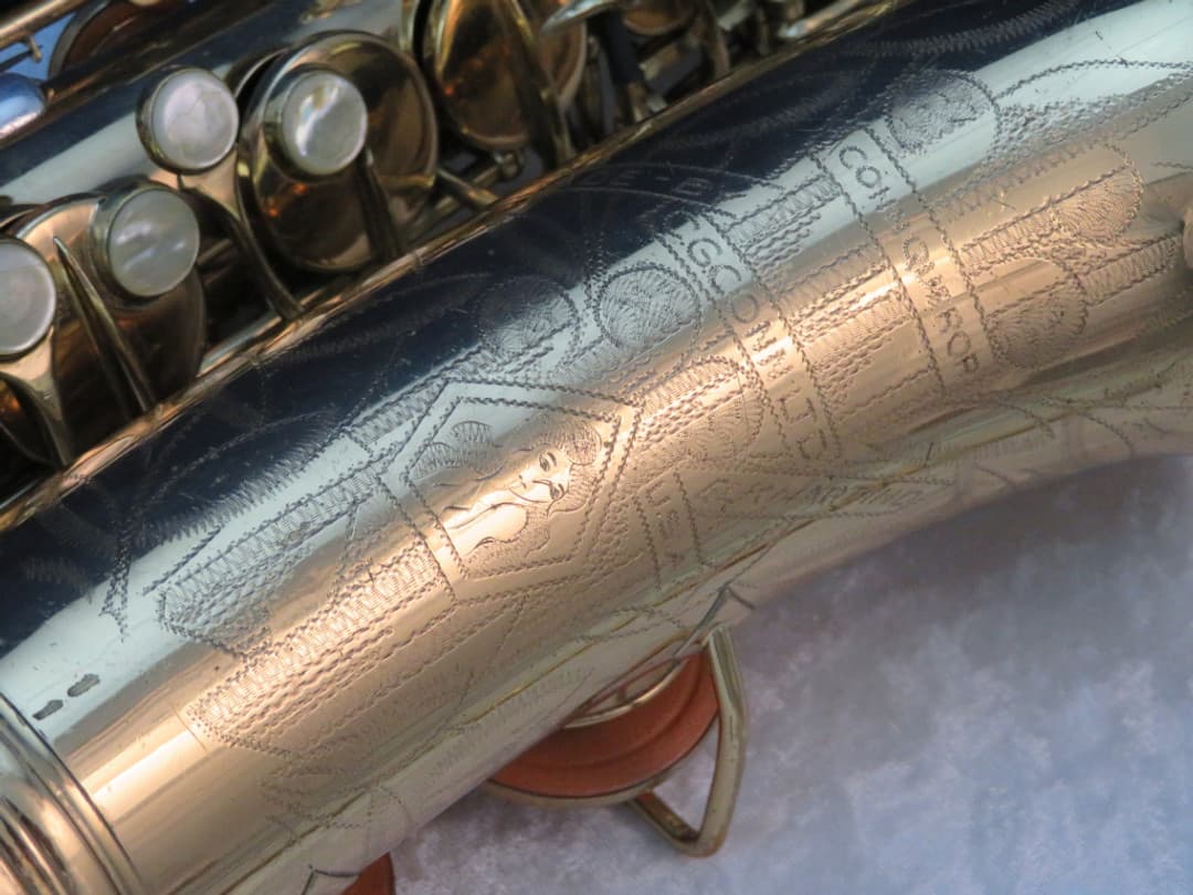 C.G. Conn Connqueror 26M VIII Alto Saxophone with Naked Lady 1937 Serial #279868