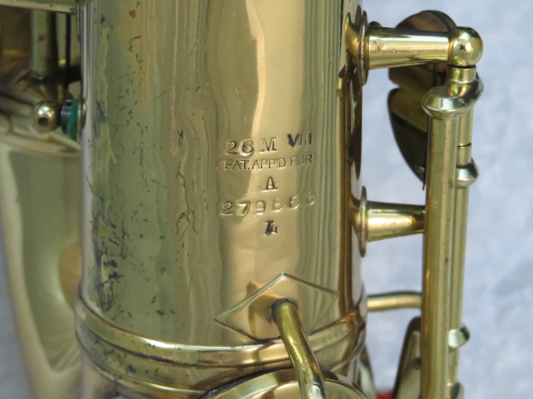 C.G. Conn Connqueror 26M VIII Alto Saxophone with Naked Lady 1937 Serial #279868