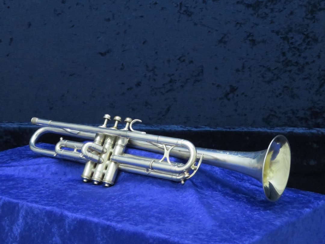 Cleveland The Cleveland Greyhound Silver Trumpet Serial #C28802 Cleveland The Cleveland Greyhound Silver Trumpet Serial #C28802