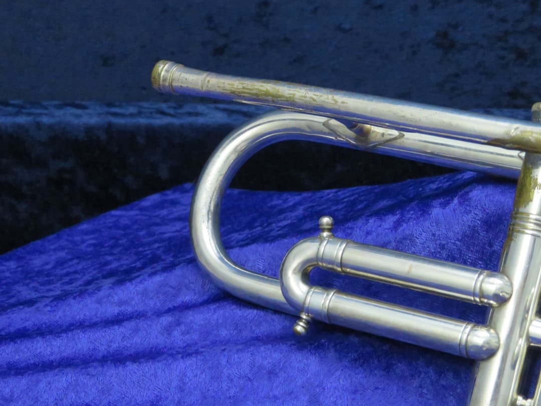 Kruspe German Silver Trumpet Serial#isi1762