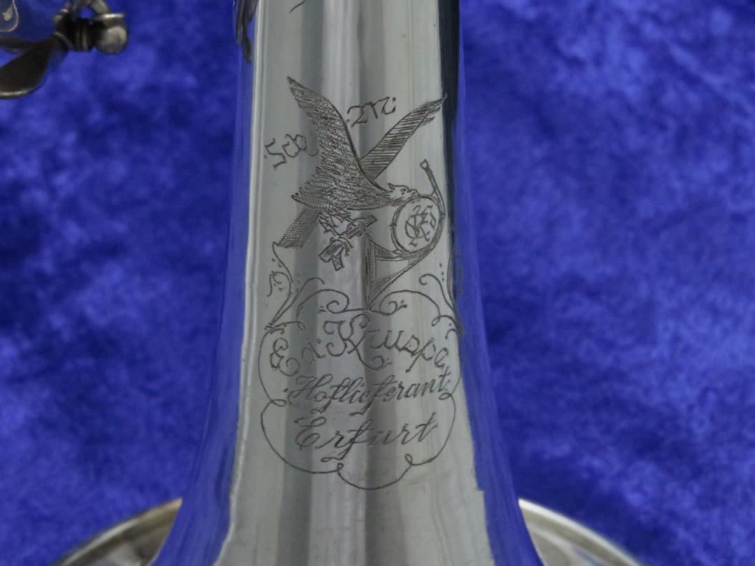Kruspe German Silver Trumpet Serial#isi1762