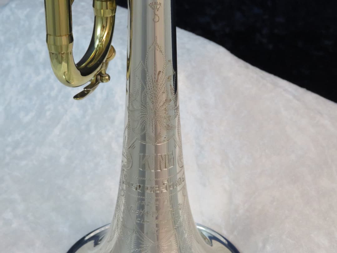 King Silversonic Two Tone Trumpet 1960's Serial #380633