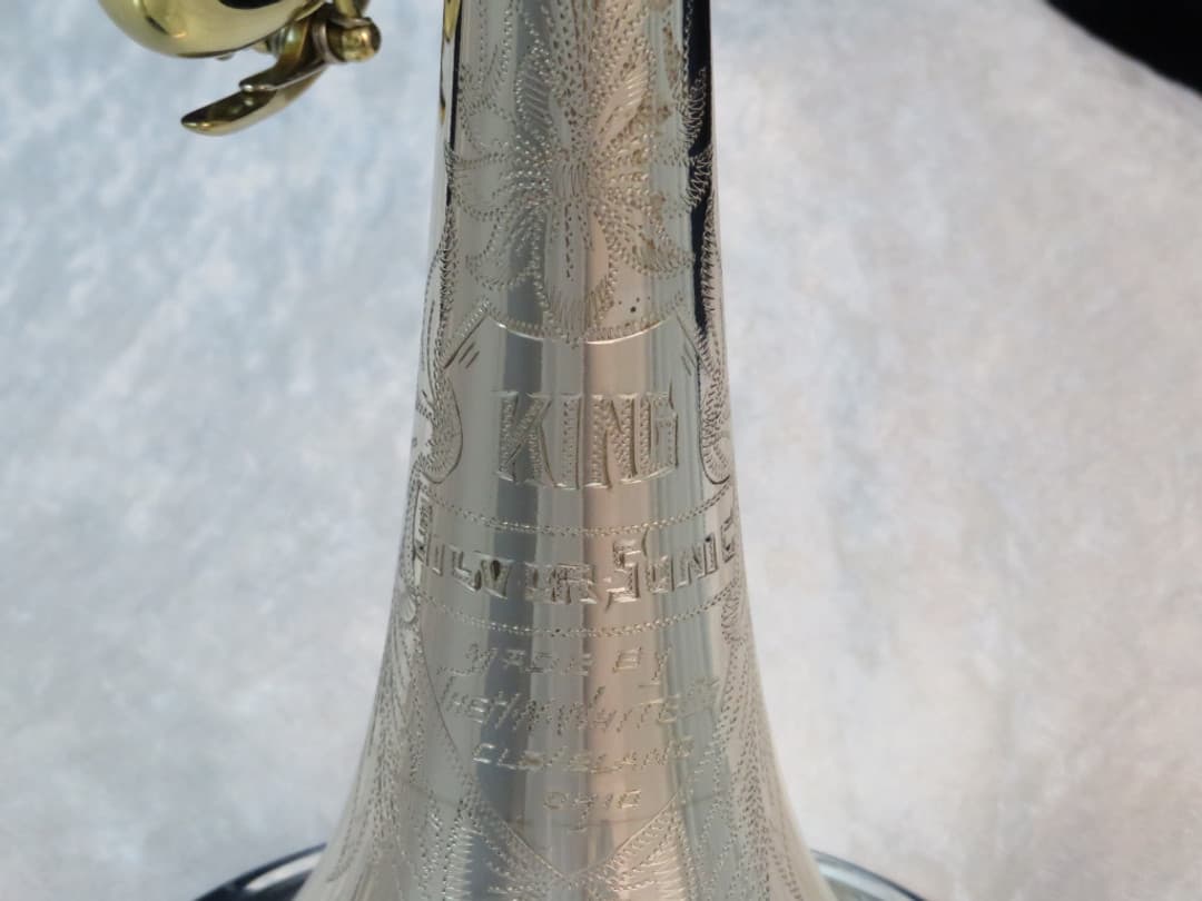 King Silversonic Two Tone Trumpet 1960's Serial #380633