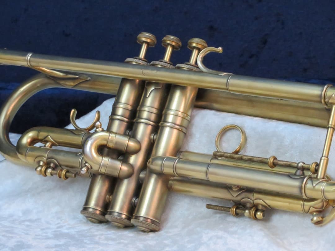 C.G. Conn 2B New World Symphony Gold Plated Trumpet 1927 Serial #250432