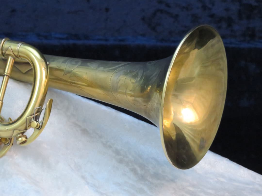C.G. Conn 2B New World Symphony Gold Plated Trumpet 1927 Serial #250432