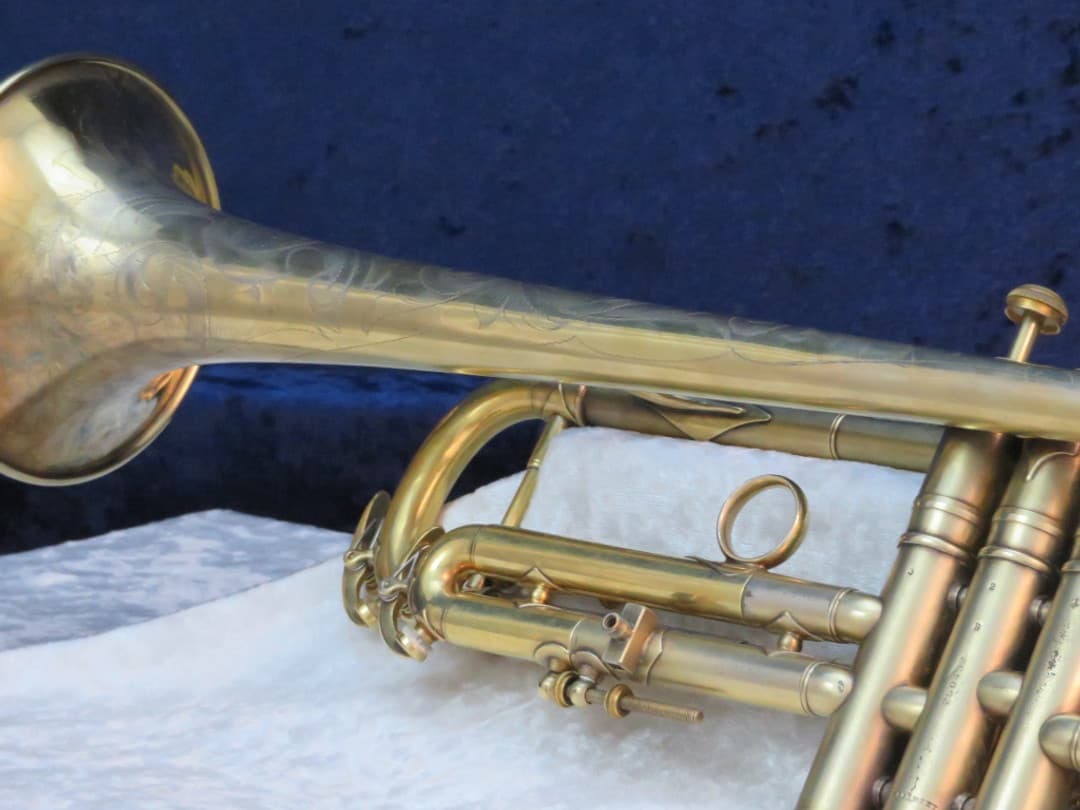C.G. Conn 2B New World Symphony Gold Plated Trumpet 1927 Serial #250432