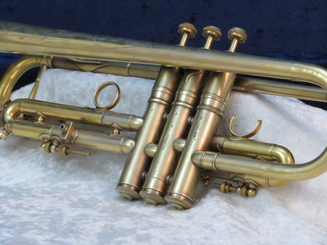 C.G. Conn 2B New World Symphony Gold Plated Trumpet 1927 Serial #250432