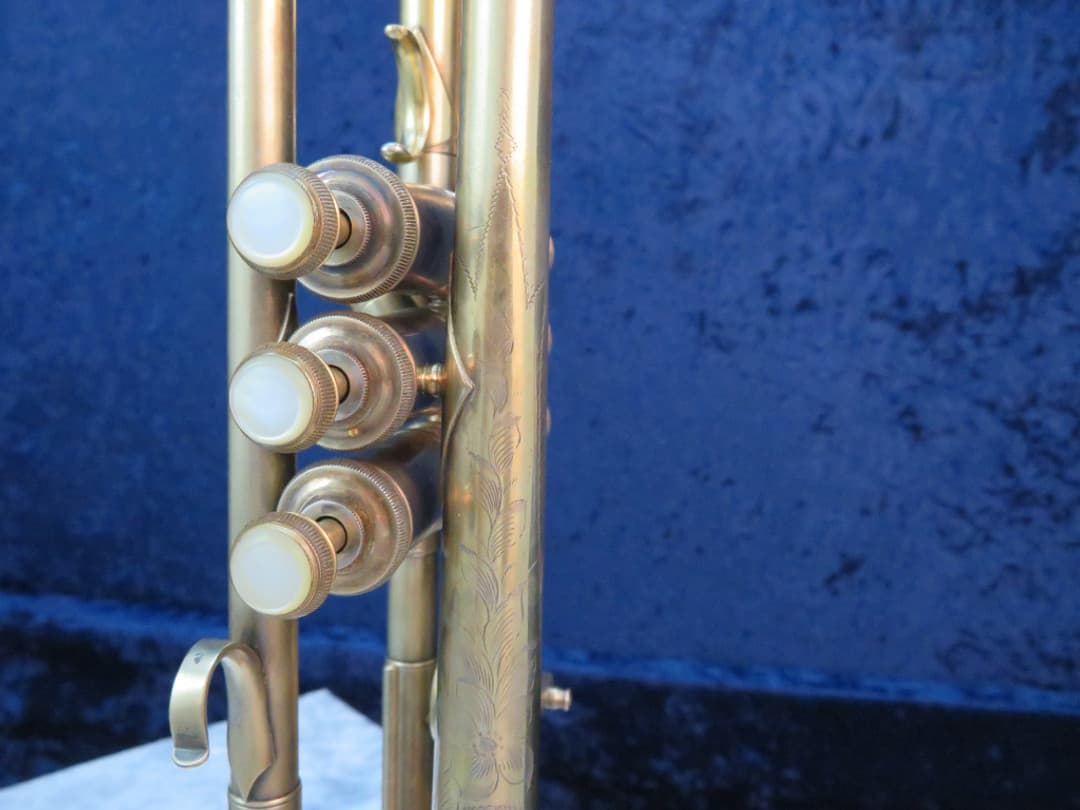 C.G. Conn 2B New World Symphony Gold Plated Trumpet 1927 Serial #250432
