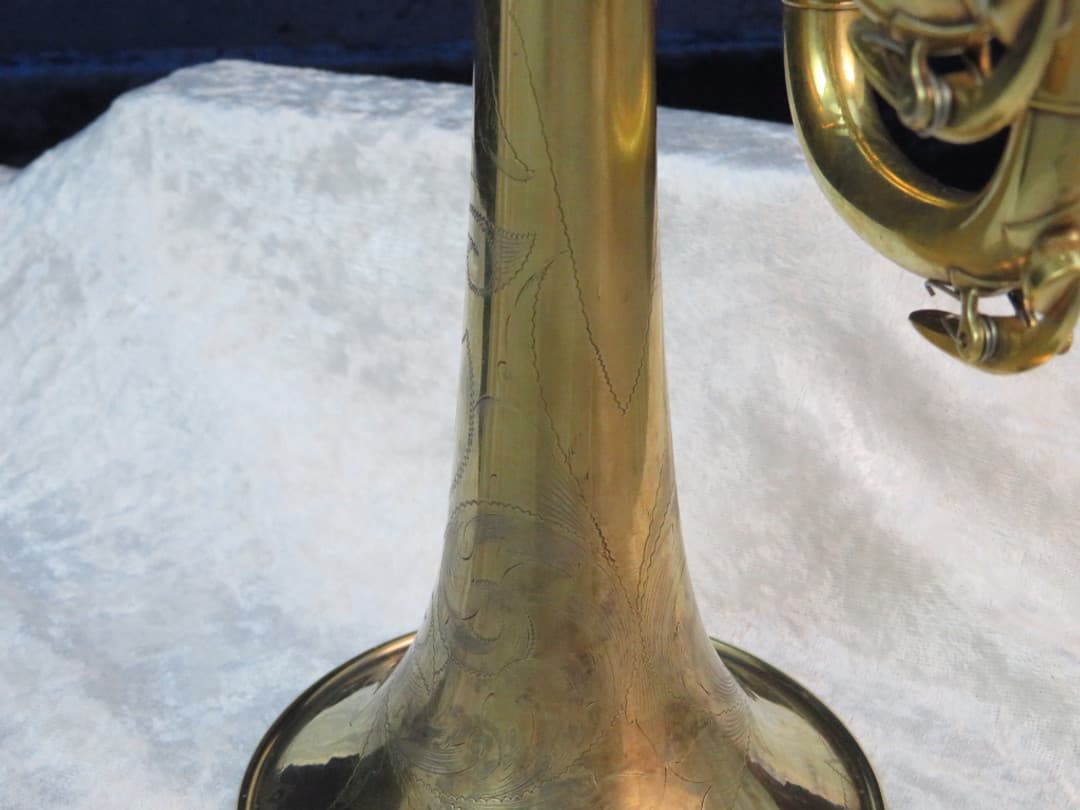 C.G. Conn 2B New World Symphony Gold Plated Trumpet 1927 Serial #250432