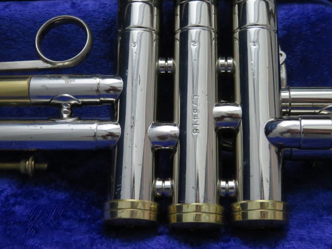 C.G. Conn Connstellation Late Model 38B Nickel Silver Trumpet 1968 Serial #L78418