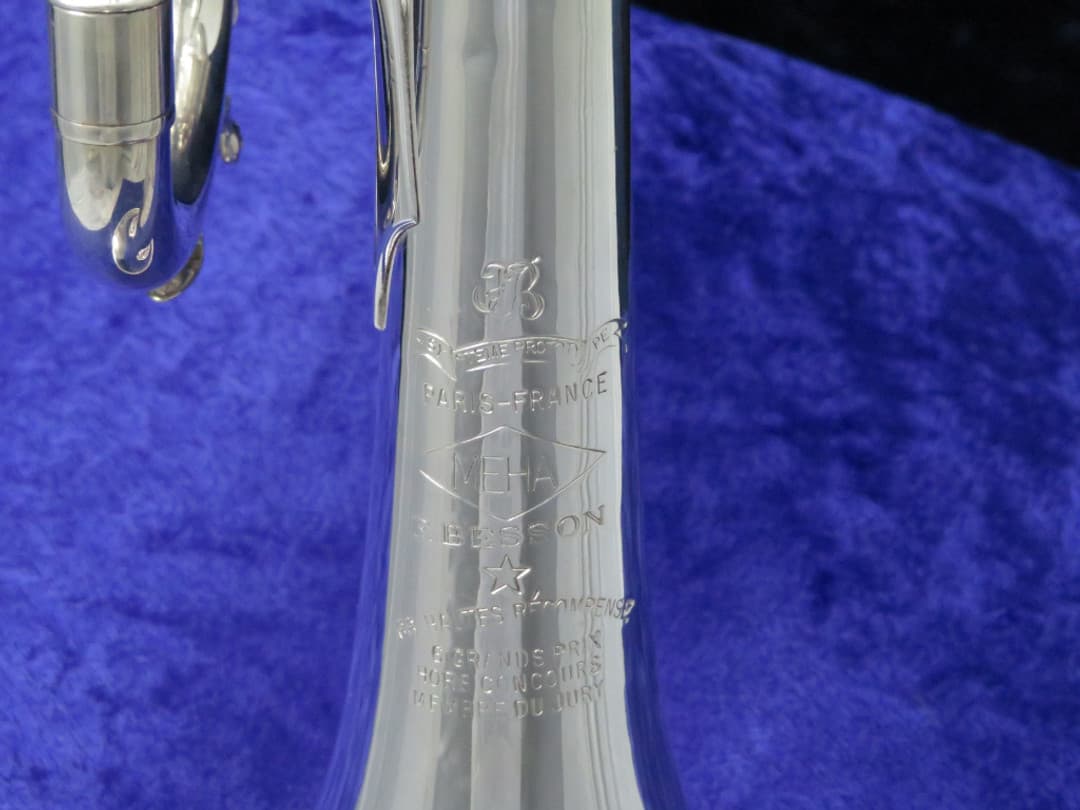 Besson Meha Paris-France Grands Prix Silver Trumpet Serial #3381