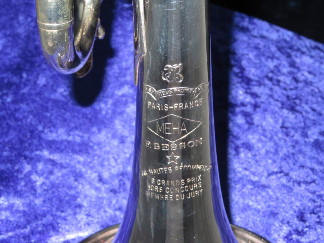 Besson Meha Paris-France Grands Prix Silver Trumpet Serial #3381