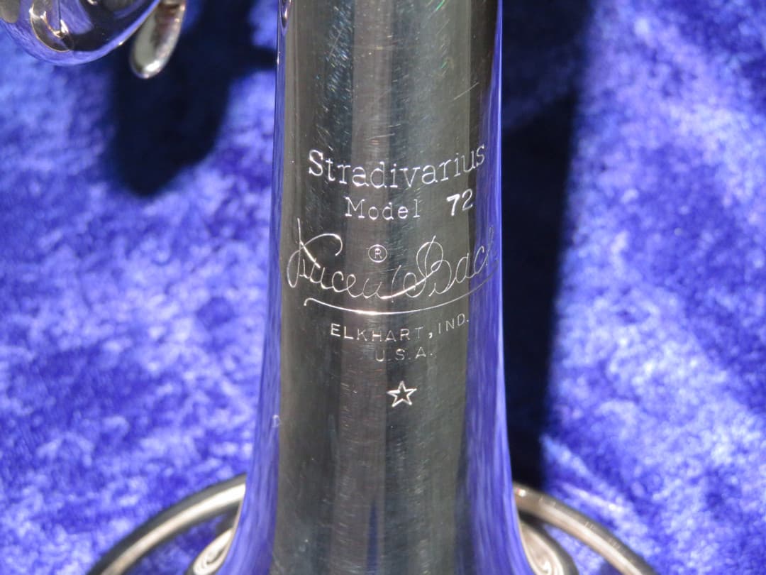 Bach Stradivarius Model 72* Lightweight Silver Trumpet 1990's Serial #350356