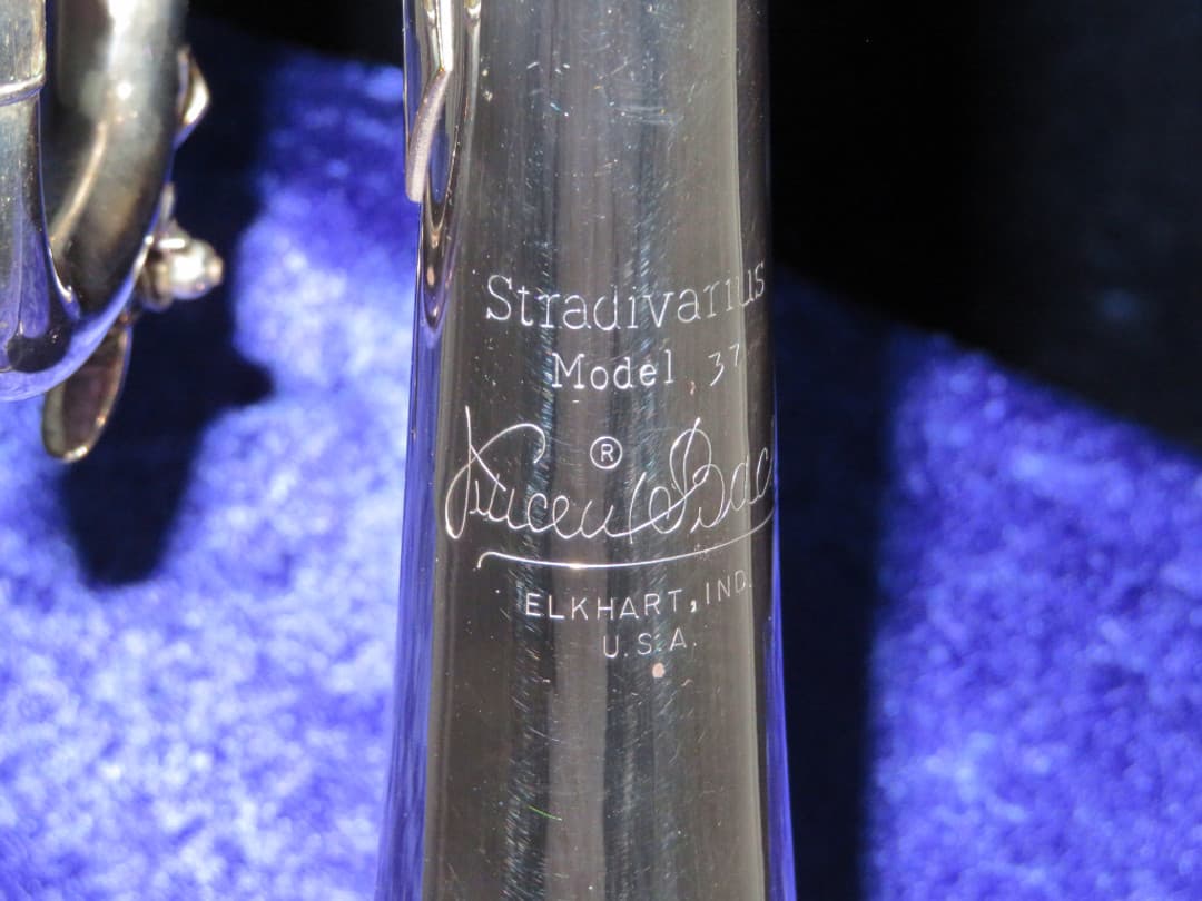 Bach Stradivarius Model 37 Silver Trumpet 1978 Serial #153372