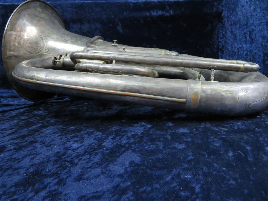 Carl Fischers Superior Silver EEb Tuba Serial #12342