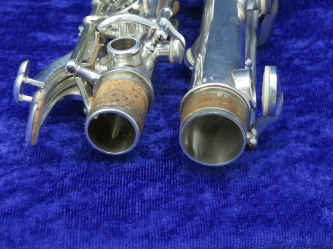 Pair of Selmer Depose Metal Bb & A Soprano Clarinets Serial #3357 & #3321