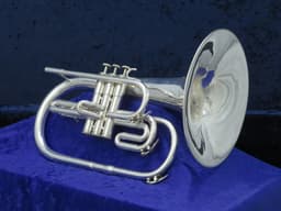 Kanstul Custom Class Silver Marching F Mellophone Serial #2258 Kanstul Custom Class Silver Marching F Mellophone Serial #2258