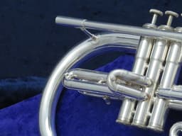 Kanstul Custom Class Silver Marching F Mellophone Serial #2258 Kanstul Custom Class Silver Marching F Mellophone Serial #2258