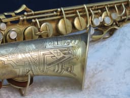 C.G. Conn Gold Plated Alto Saxophone with Art Deco 1931 Serial #M247220 C.G. Conn Gold Plated Alto Saxophone with Art Deco 1931 Serial #M247220