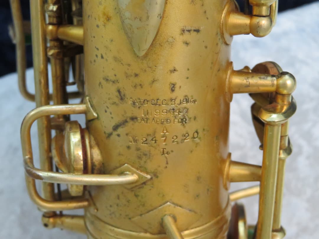 C.G. Conn Gold Plated Alto Saxophone with Art Deco 1931 Serial #M247220