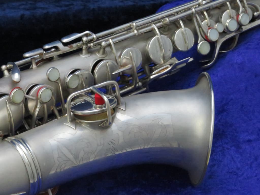 C.G. Conn New Wonder II "Chu Berry" Silver Alto Saxophone 1925 Serial #M164767
