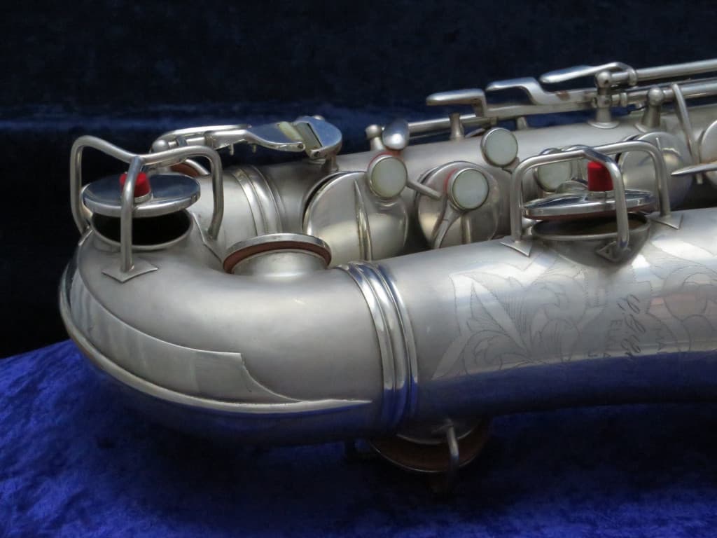 C.G. Conn New Wonder II "Chu Berry" Silver Alto Saxophone 1925 Serial #M164767