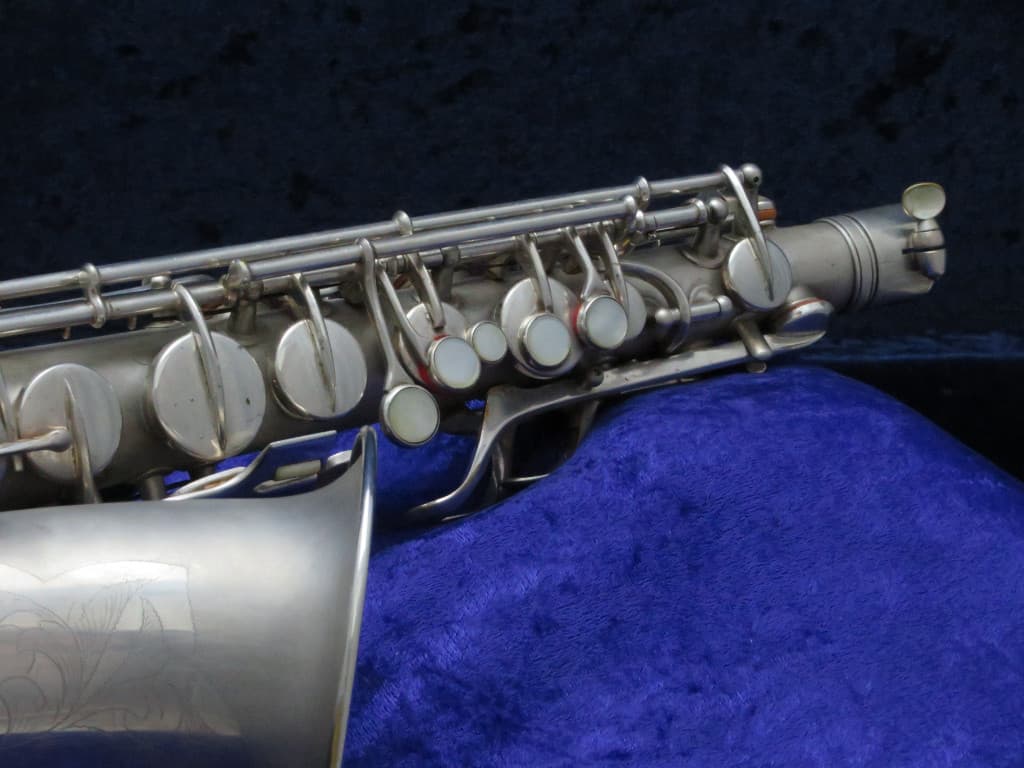 C.G. Conn New Wonder II "Chu Berry" Silver Alto Saxophone 1925 Serial #M164767