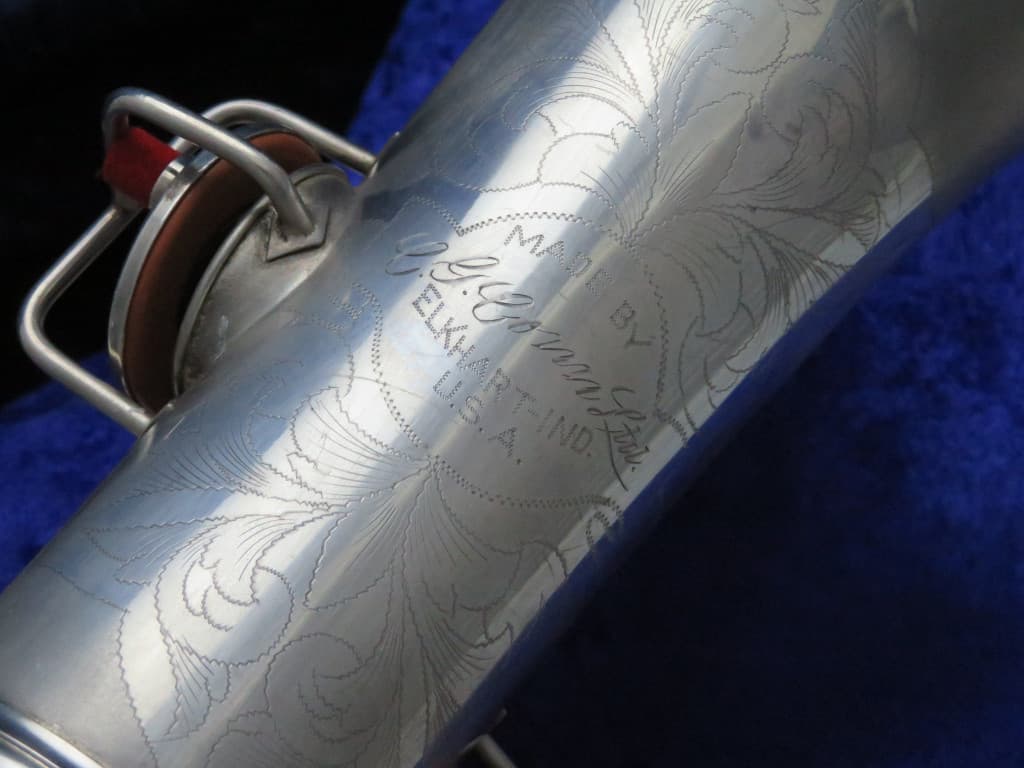 C.G. Conn New Wonder II "Chu Berry" Silver Alto Saxophone 1925 Serial #M164767