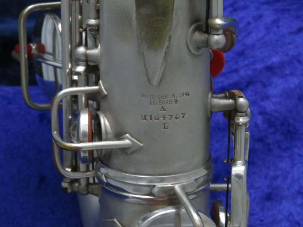 C.G. Conn New Wonder II "Chu Berry" Silver Alto Saxophone 1925 Serial #M164767