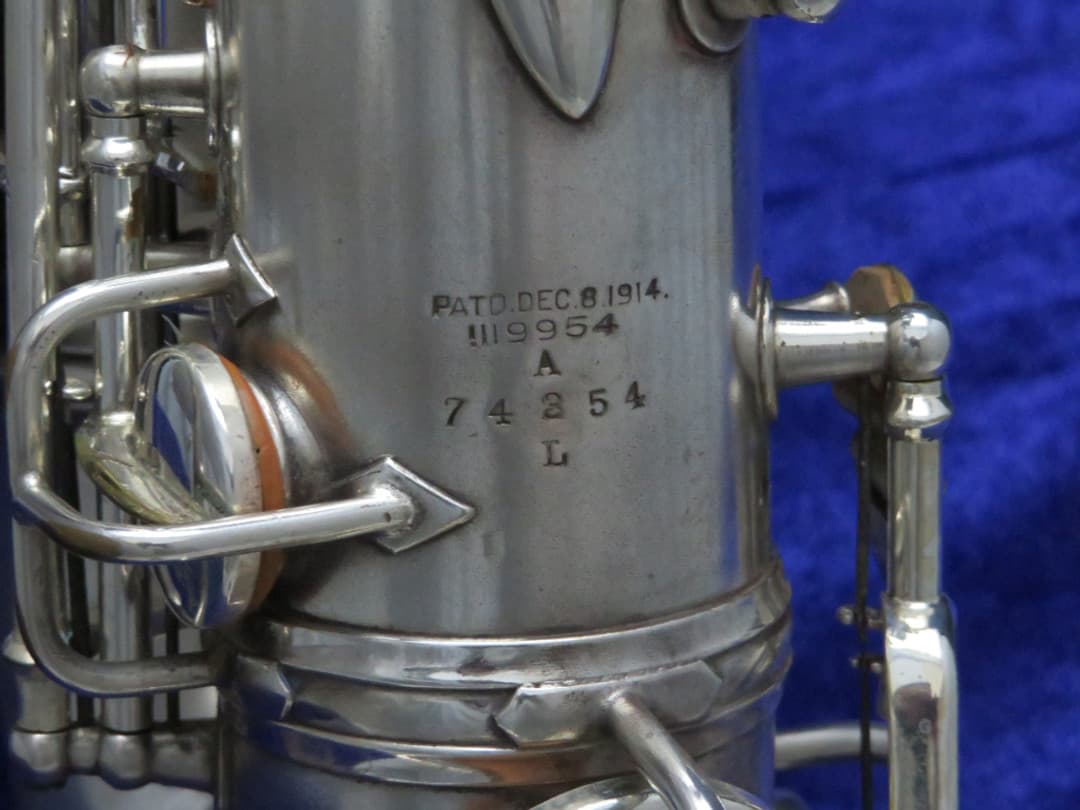 C.G. Conn New Wonder I Silver Alto Saxophone 1921 Serial #74354