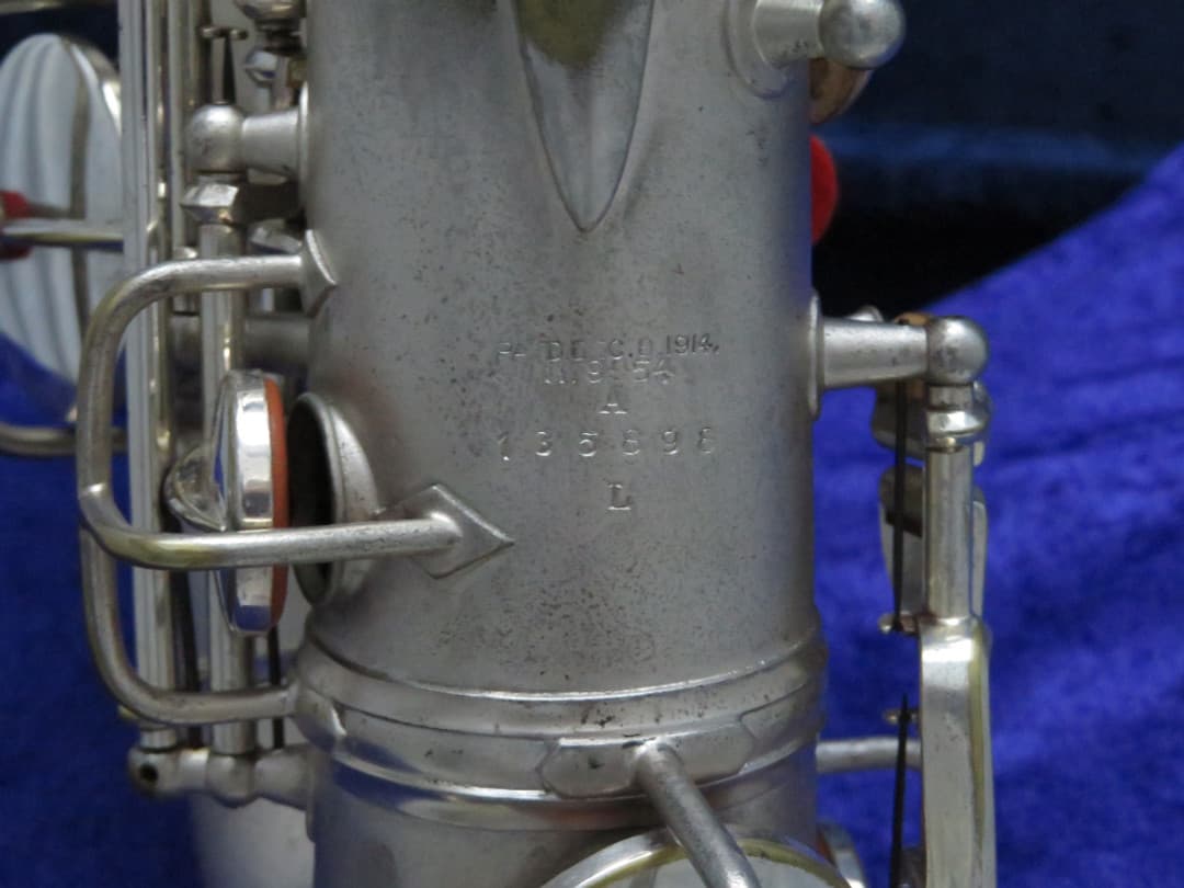 C.G. Conn New Wonder I Silver Alto Saxophone 1924 Serial #135898